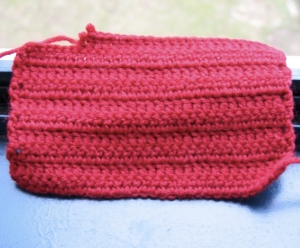 Soft Merino crochet swatch